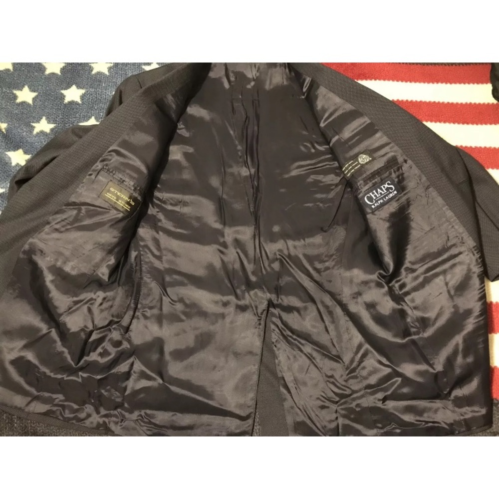 NWOT Vintage Ralph Lauren Polo Chaps Wool Suit Blazer Jacket L Sportsman stadium - Picture 10 of 13